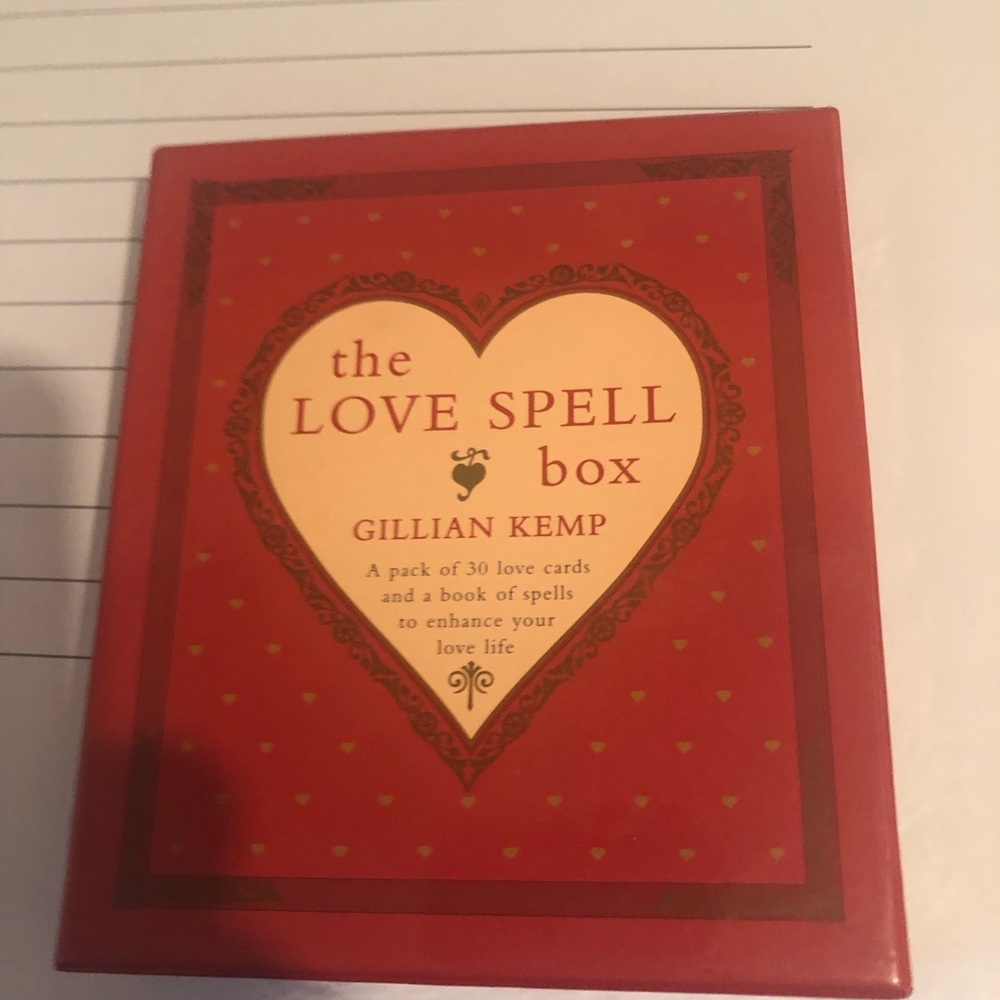 Red 'The Love Spell Box' Book & Cards- 141A $20 or $15 w/offer